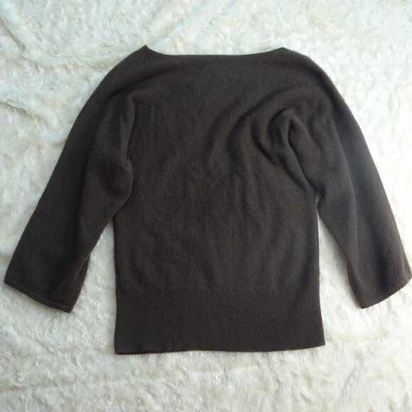 Charter Club Brown Cashmere Sweater Sz Small - Picture 2 of 4
